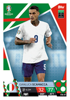Gianluca Scamacca Italy Topps Match Attax EURO 2024 #ITA17